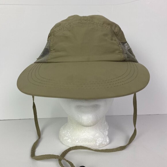 Broner Hat Long Bill Nylon Mesh Fly Fishing Hiking Outdoor Khaki Adjustable Mens - Picture 4 of 14